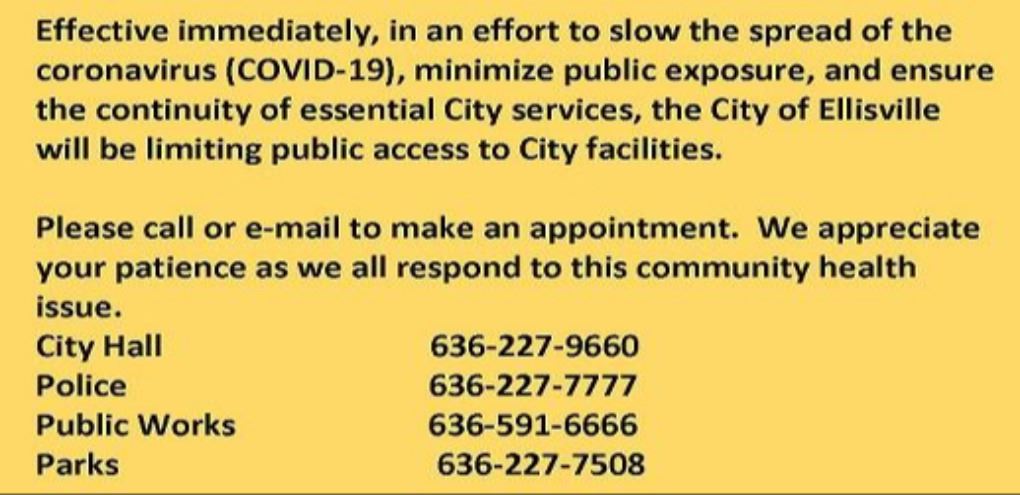 COVID-19 City Offices Closed website