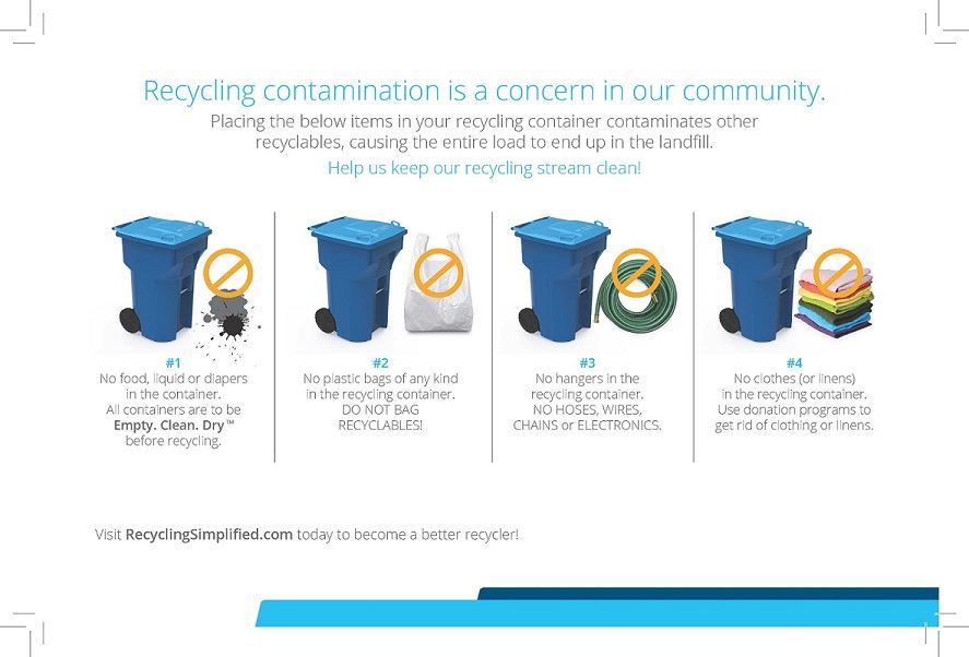 Recycle contamination flyer