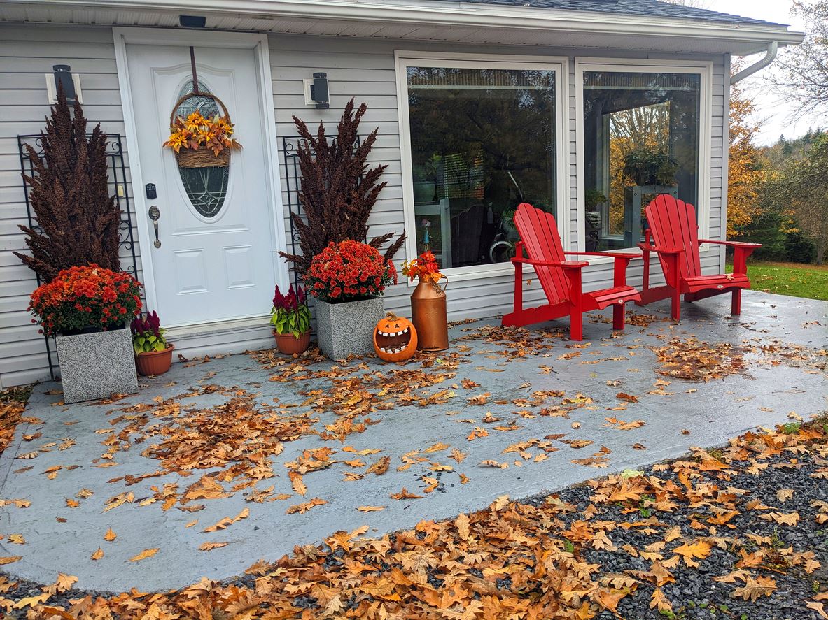 Decorative front porch