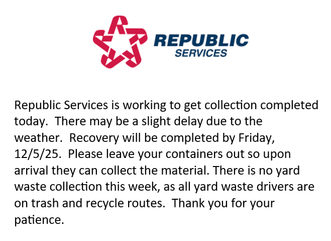 Republic Services Inclement Weather